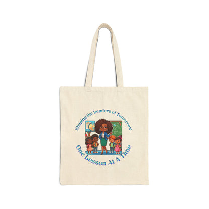 Shaping the Leaders of Tomorrow Cotton Canvas Tote Bag