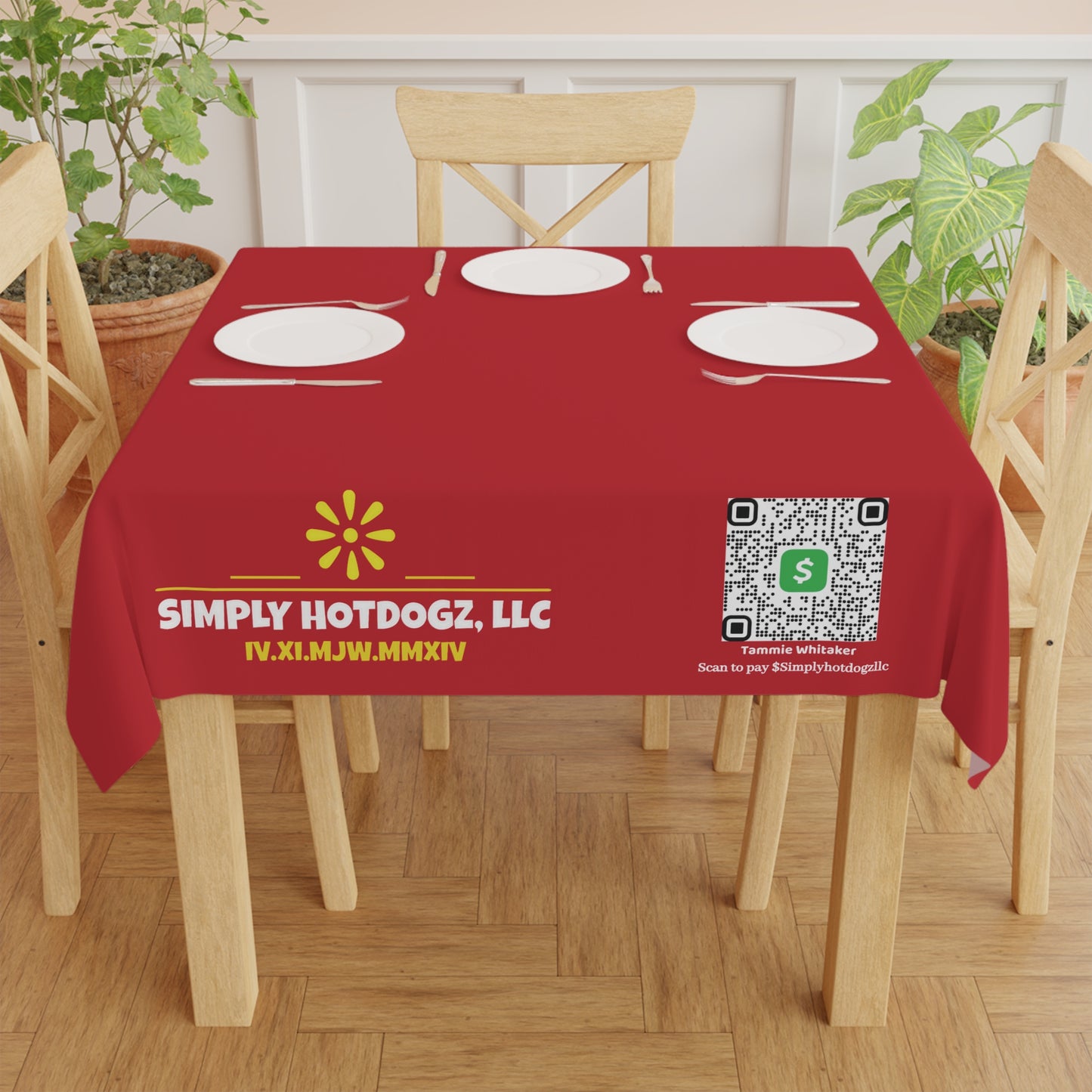 Simply Hotdogz Tablecloth