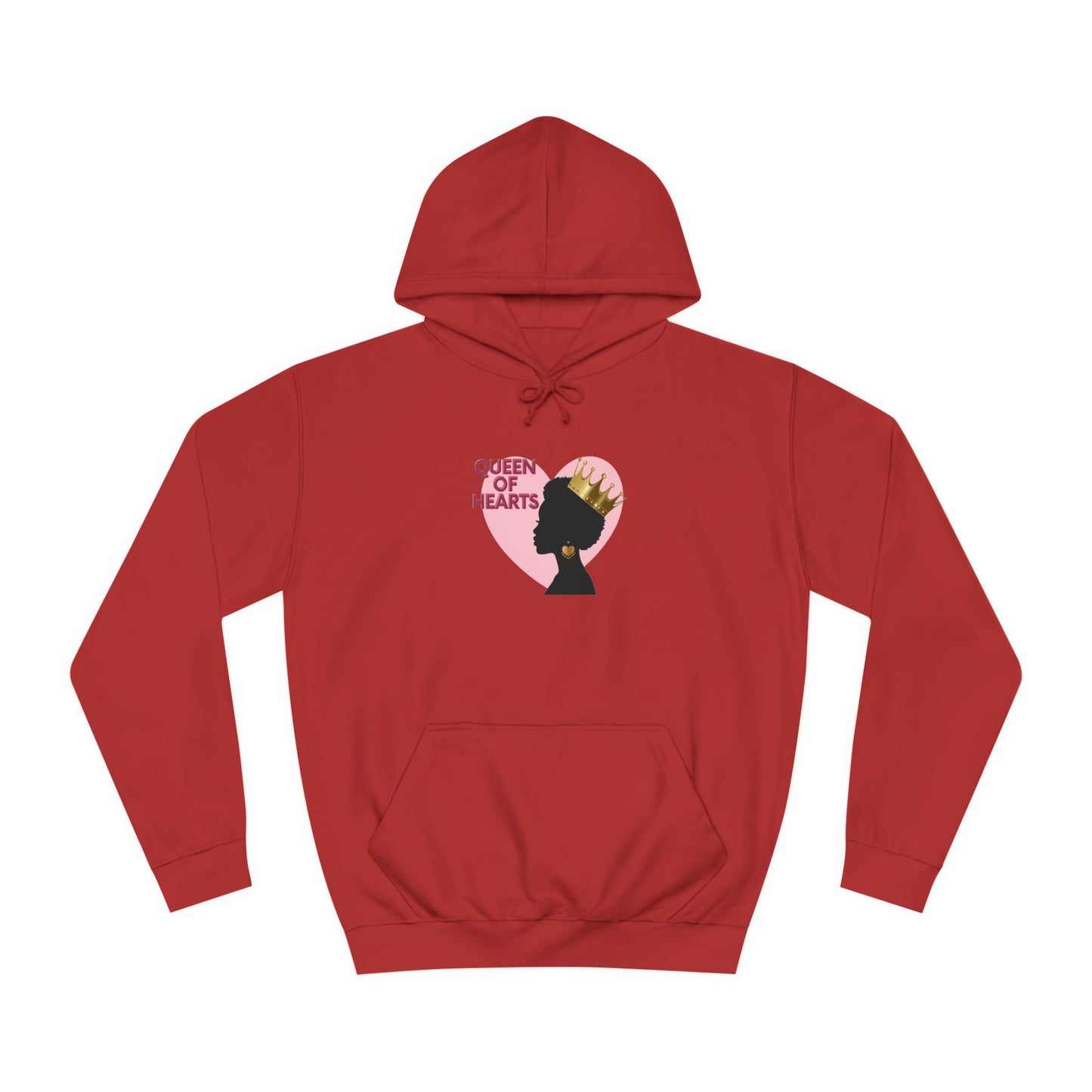 Queen of Hearts Unisex College Hoodie