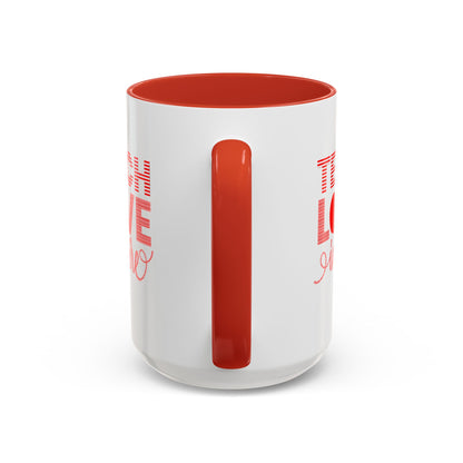 Teach Love Inspire Accent Coffee Mug