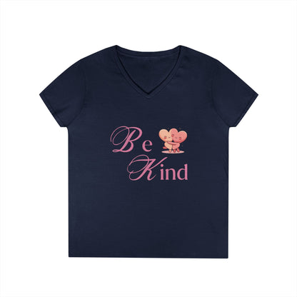Be Kind Valentine's Ladies' V-Neck T-Shirt