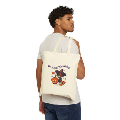 Brewing Knowledge Cotton Canvas Tote Bag