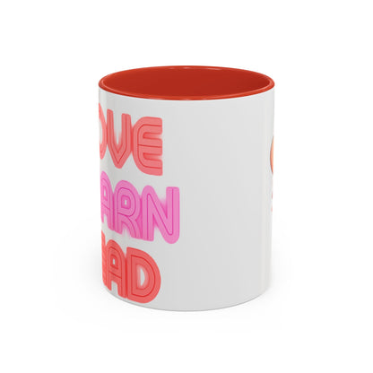 Love Learn Lead Valentine’s Accent Coffee Mug (11oz, 15oz)
