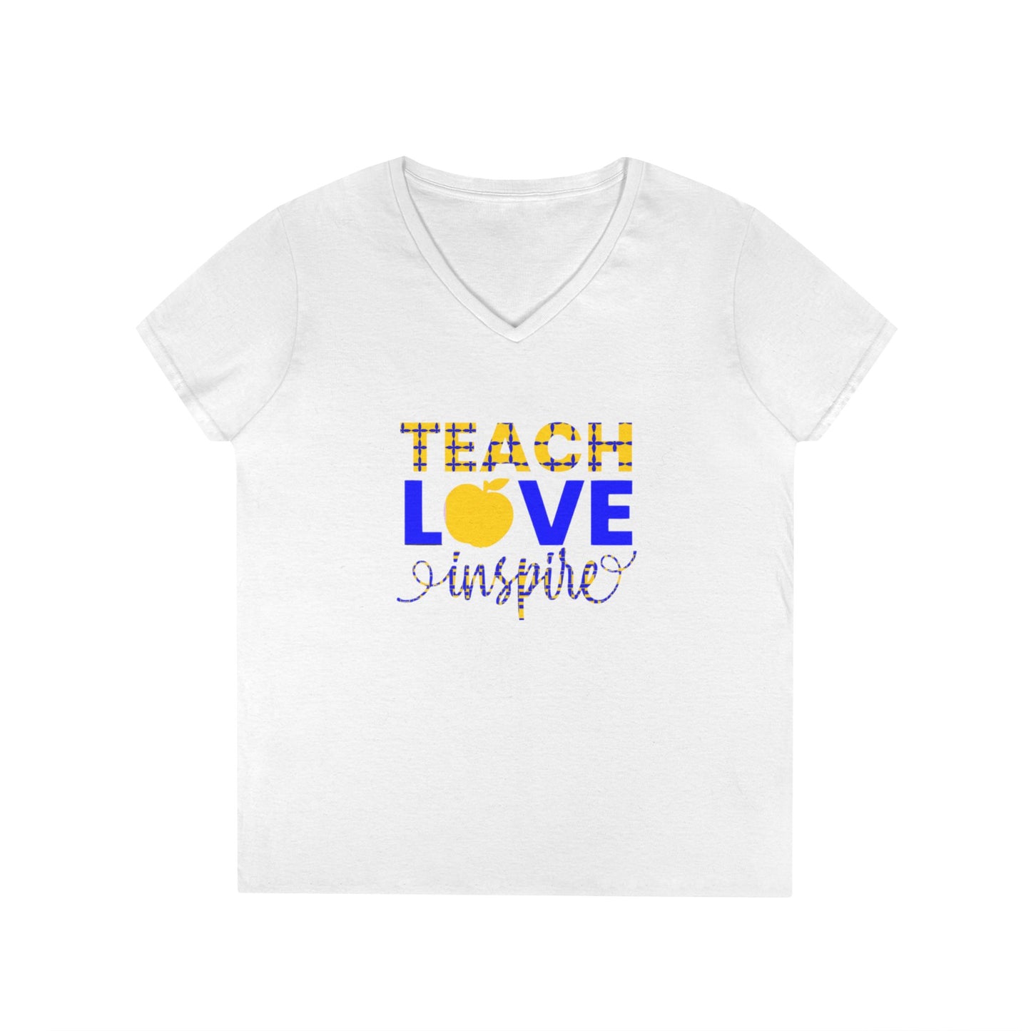 Teach Love Inspire Ladies' V-Neck T-Shirt